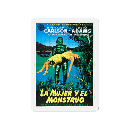 CREATURE FROM THE BLACK LAGOON (SPANISH) 1954 Movie Poster - Die-Cut Magnet-4" x 4"-The Sticker Space