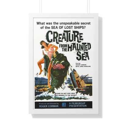 CREATURE FROM THE HAUNTED SEA 1961 - Framed Movie Poster-20" x 30"-The Sticker Space