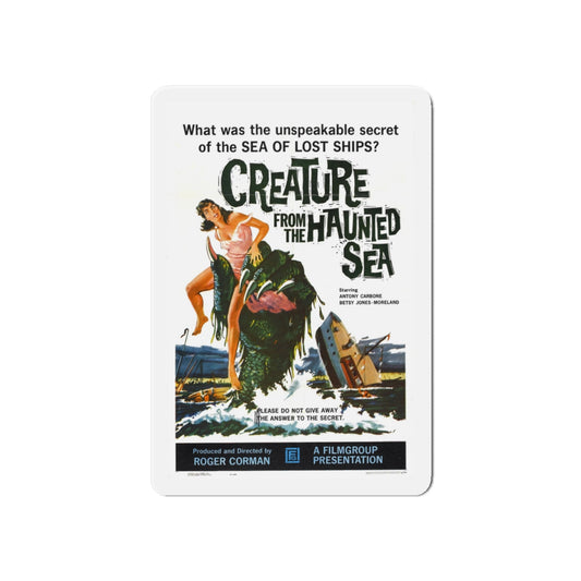 CREATURE FROM THE HAUNTED SEA 1961 Movie Poster - Die-Cut Magnet-6 × 6"-The Sticker Space