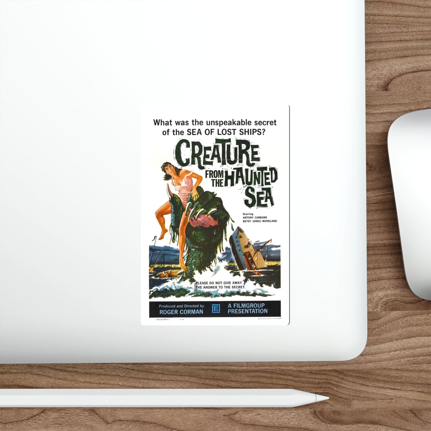 CREATURE FROM THE HAUNTED SEA 1961 Movie Poster STICKER Vinyl Die-Cut Decal-The Sticker Space