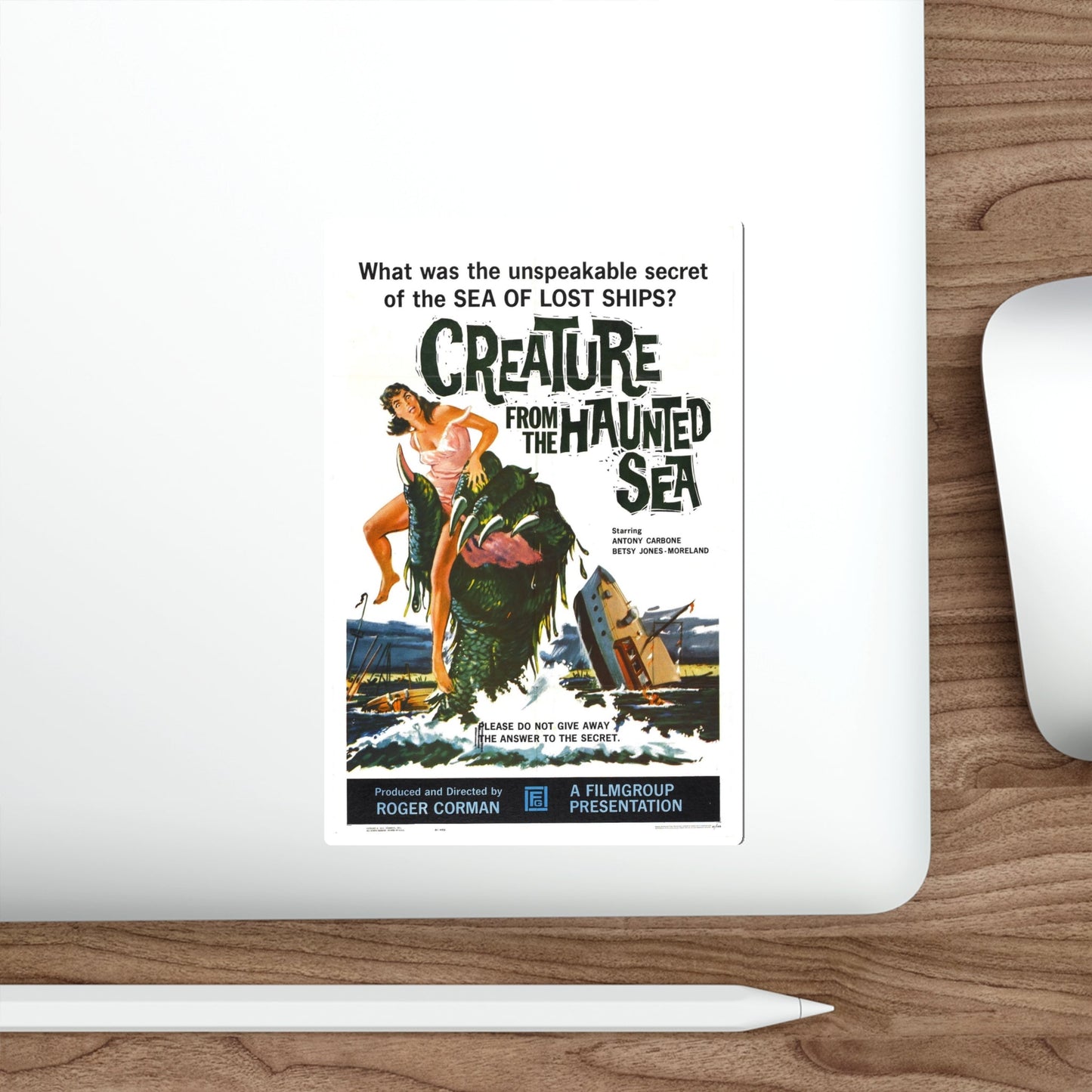 CREATURE FROM THE HAUNTED SEA 1961 Movie Poster STICKER Vinyl Die-Cut Decal-The Sticker Space