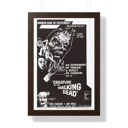 CREATURE OF THE WALKING DEAD 1965 - Framed Movie Poster-16″ x 24″-The Sticker Space