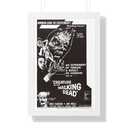 CREATURE OF THE WALKING DEAD 1965 - Framed Movie Poster-16″ x 24″-The Sticker Space