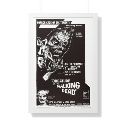 CREATURE OF THE WALKING DEAD 1965 - Framed Movie Poster-20" x 30"-The Sticker Space