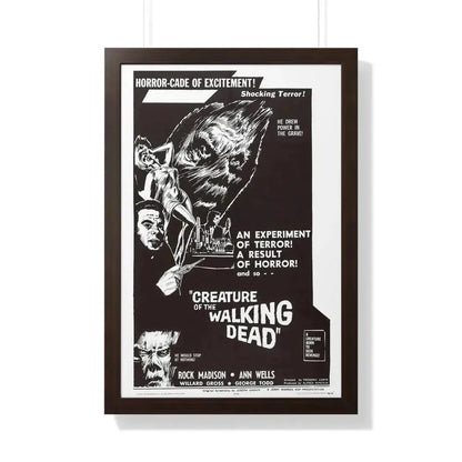 CREATURE OF THE WALKING DEAD 1965 - Framed Movie Poster - The Sticker Space