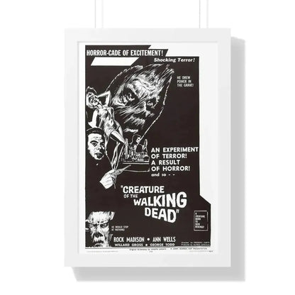 CREATURE OF THE WALKING DEAD 1965 - Framed Movie Poster - The Sticker Space
