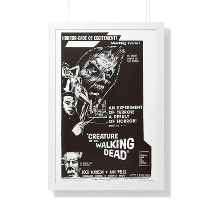 CREATURE OF THE WALKING DEAD 1965 - Framed Movie Poster - The Sticker Space