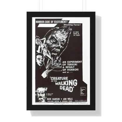 CREATURE OF THE WALKING DEAD 1965 - Framed Movie Poster - The Sticker Space