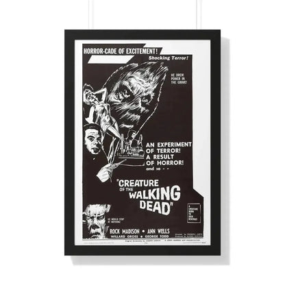 CREATURE OF THE WALKING DEAD 1965 - Framed Movie Poster - The Sticker Space