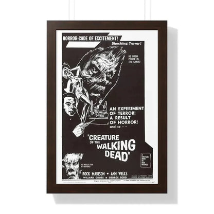CREATURE OF THE WALKING DEAD 1965 - Framed Movie Poster - The Sticker Space