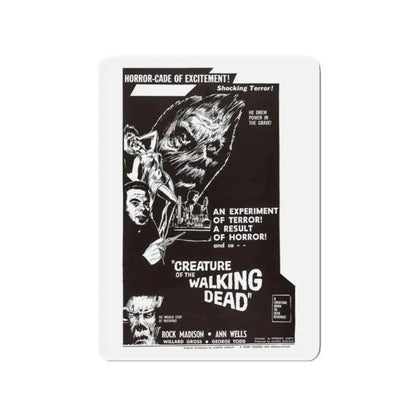 CREATURE OF THE WALKING DEAD 1965 Movie Poster - Refrigerator Magnet 2 Inch - The Sticker Space