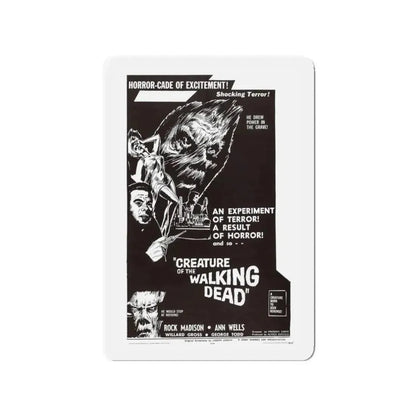 CREATURE OF THE WALKING DEAD 1965 Movie Poster - Refrigerator Magnet 3 Inch - The Sticker Space