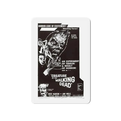 CREATURE OF THE WALKING DEAD 1965 Movie Poster - Refrigerator Magnet - The Sticker Space