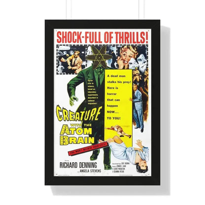 CREATURE WITH THE ATOM BRAIN 1955 - Framed Movie Poster - The Sticker Space