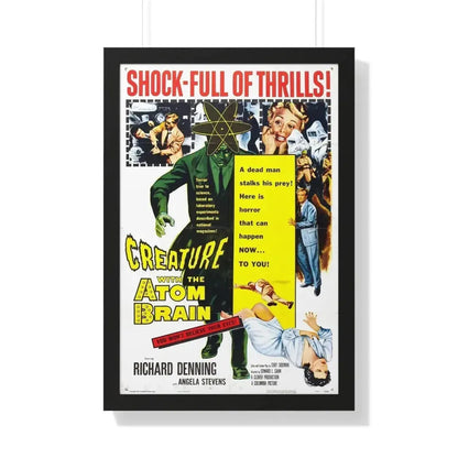 CREATURE WITH THE ATOM BRAIN 1955 - Framed Movie Poster - The Sticker Space
