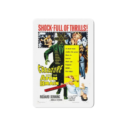 CREATURE WITH THE ATOM BRAIN 1955 Movie Poster - Refrigerator Magnet - The Sticker Space