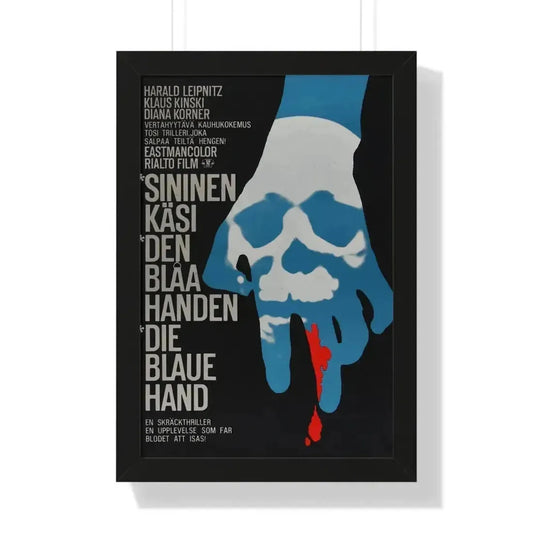 CREATURE WITH THE BLUE HAND 1967 - Framed Movie Poster 16″ x 24″ Black - The Sticker Space