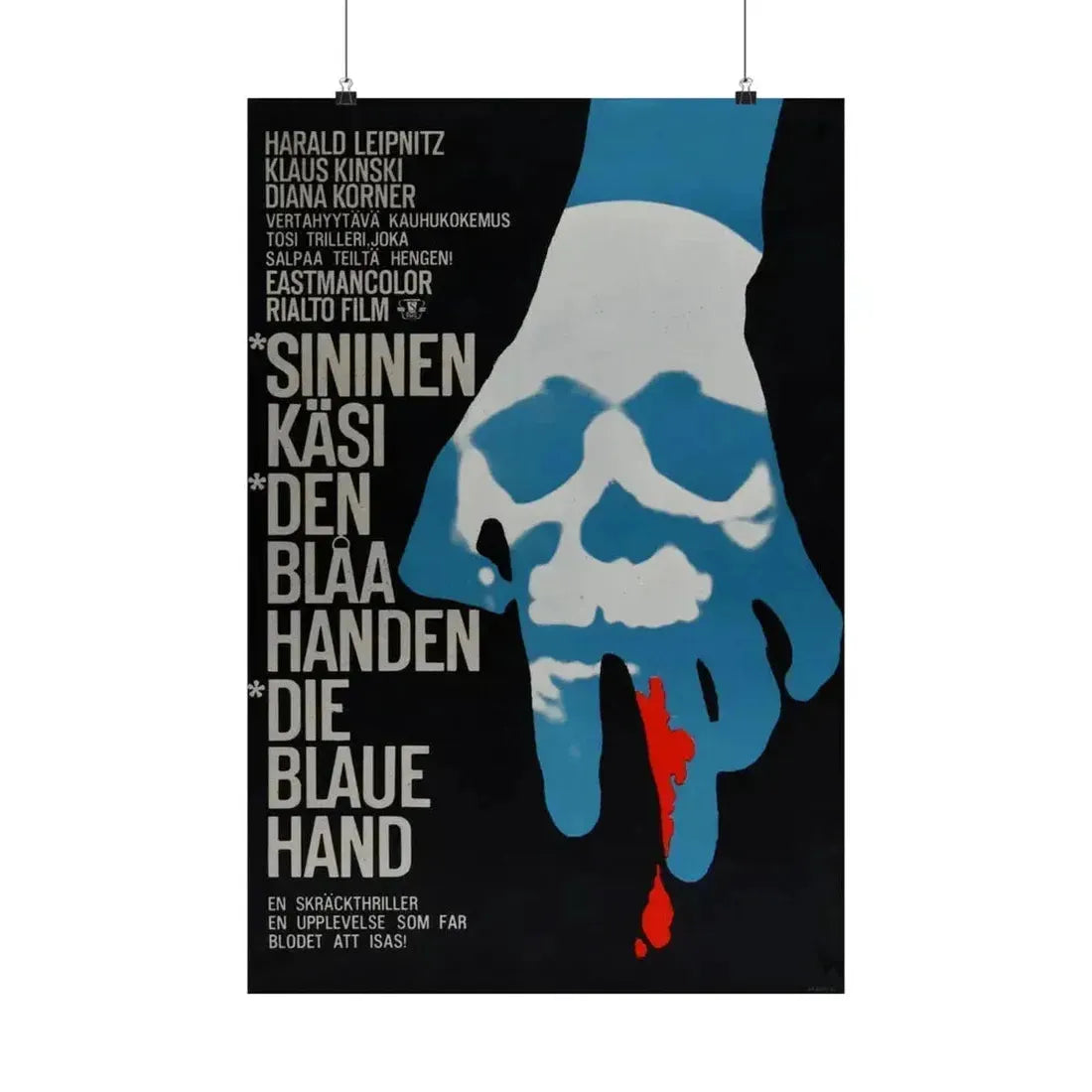 CREATURE WITH THE BLUE HAND 1967 - Paper Movie Poster 20″ x 30″ Matte - The Sticker Space