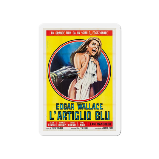 CREATURE WITH THE BLUE HAND (ITALIAN) 1967 Movie Poster - Die-Cut Magnet-6 × 6"-The Sticker Space