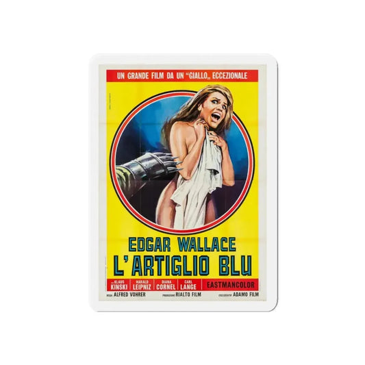 CREATURE WITH THE BLUE HAND (ITALIAN) 1967 Movie Poster - Refrigerator Magnet 6 Inch - The Sticker Space