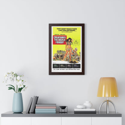 CREATURES THE WORLD FORGOT 1971 - Framed Movie Poster-The Sticker Space