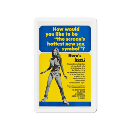 CREATURES THE WORLD FORGOT (TEASER) 1971 Movie Poster - Die-Cut Magnet-3" x 3"-The Sticker Space