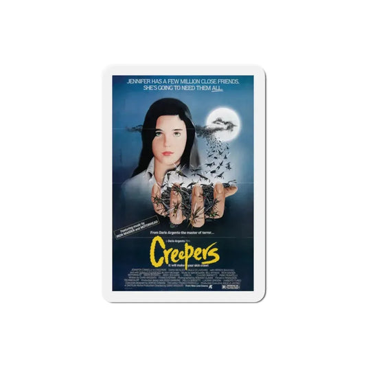 Creepers 1985 Movie Poster Refrigerator Magnet 2 Inch - The Sticker Space