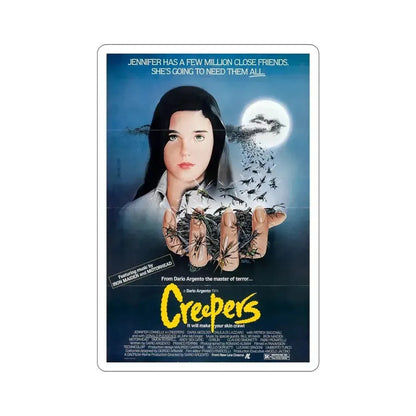 Creepers 1985 Movie Poster STICKER Vinyl Die-Cut Decal 6 Inch - The Sticker Space