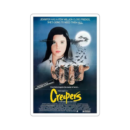 Creepers 1985 Movie Poster STICKER Vinyl Die-Cut Decal - The Sticker Space