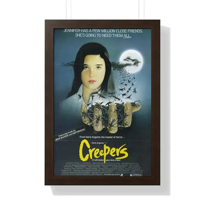 CREEPERS (PHENOMENA) 1985 - Framed Movie Poster 16″ x 24″ Walnut - The Sticker Space