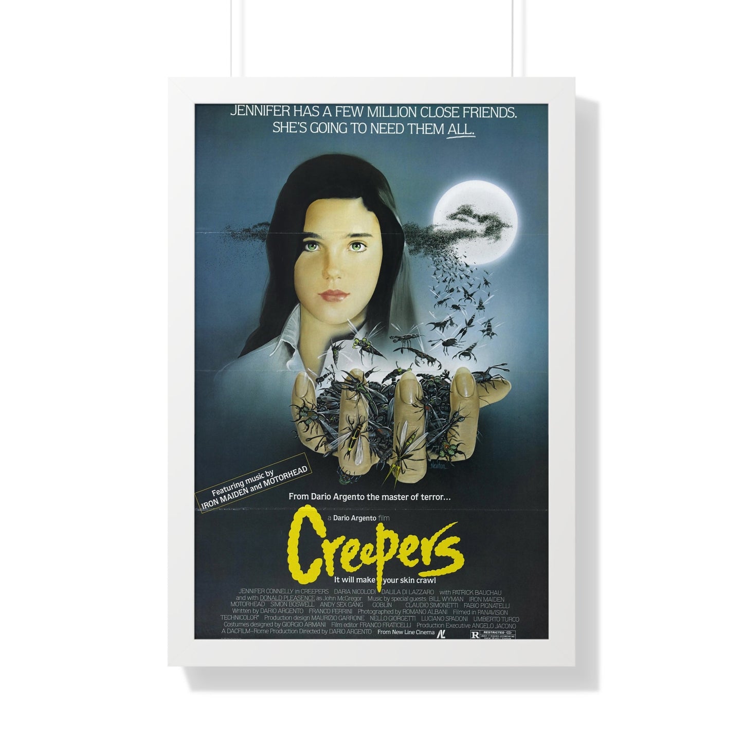 CREEPERS (PHENOMENA) 1985 - Framed Movie Poster-20" x 30"-The Sticker Space