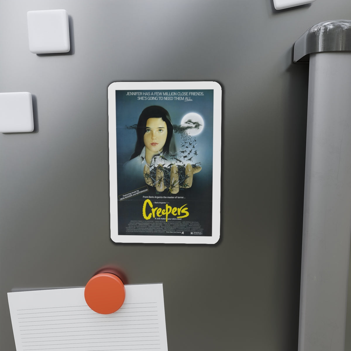 CREEPERS (PHENOMENA) 1985 Movie Poster - Die-Cut Magnet-The Sticker Space