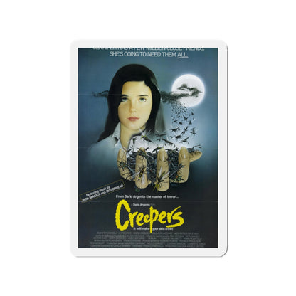 CREEPERS (PHENOMENA) 1985 Movie Poster - Die-Cut Magnet-2" x 2"-The Sticker Space