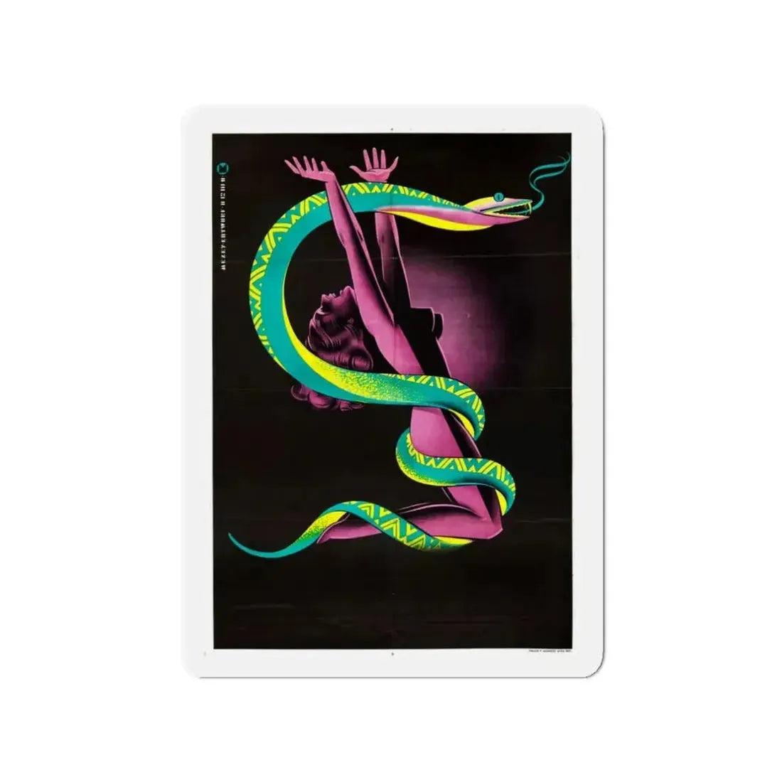 CREEPING POISON 1946 Movie Poster - Refrigerator Magnet 3 Inch - The Sticker Space