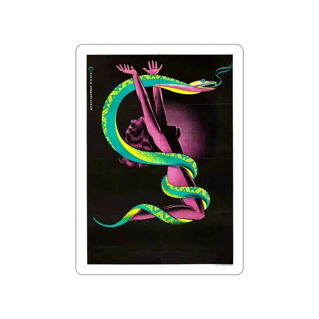 CREEPING POISON 1946 Movie Poster STICKER Vinyl Die-Cut Decal - The Sticker Space