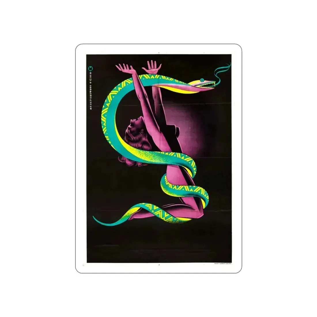 CREEPING POISON 1946 Movie Poster STICKER Vinyl Die-Cut Decal - The Sticker Space