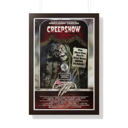 CREEPSHOW 1982 - Framed Movie Poster 20" x 30" Walnut - The Sticker Space