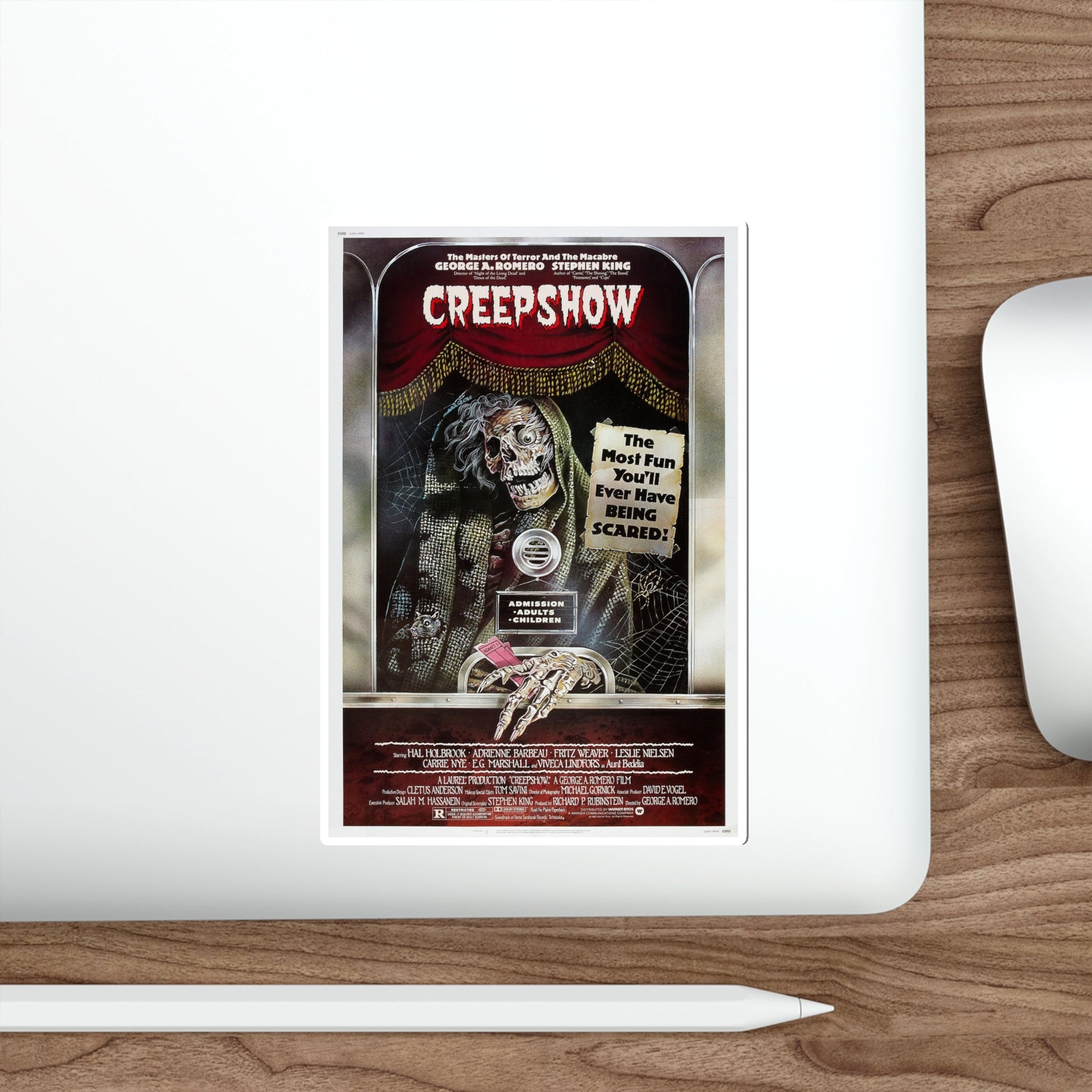 CREEPSHOW 1982 Movie Poster STICKER Vinyl Die-Cut Decal-The Sticker Space