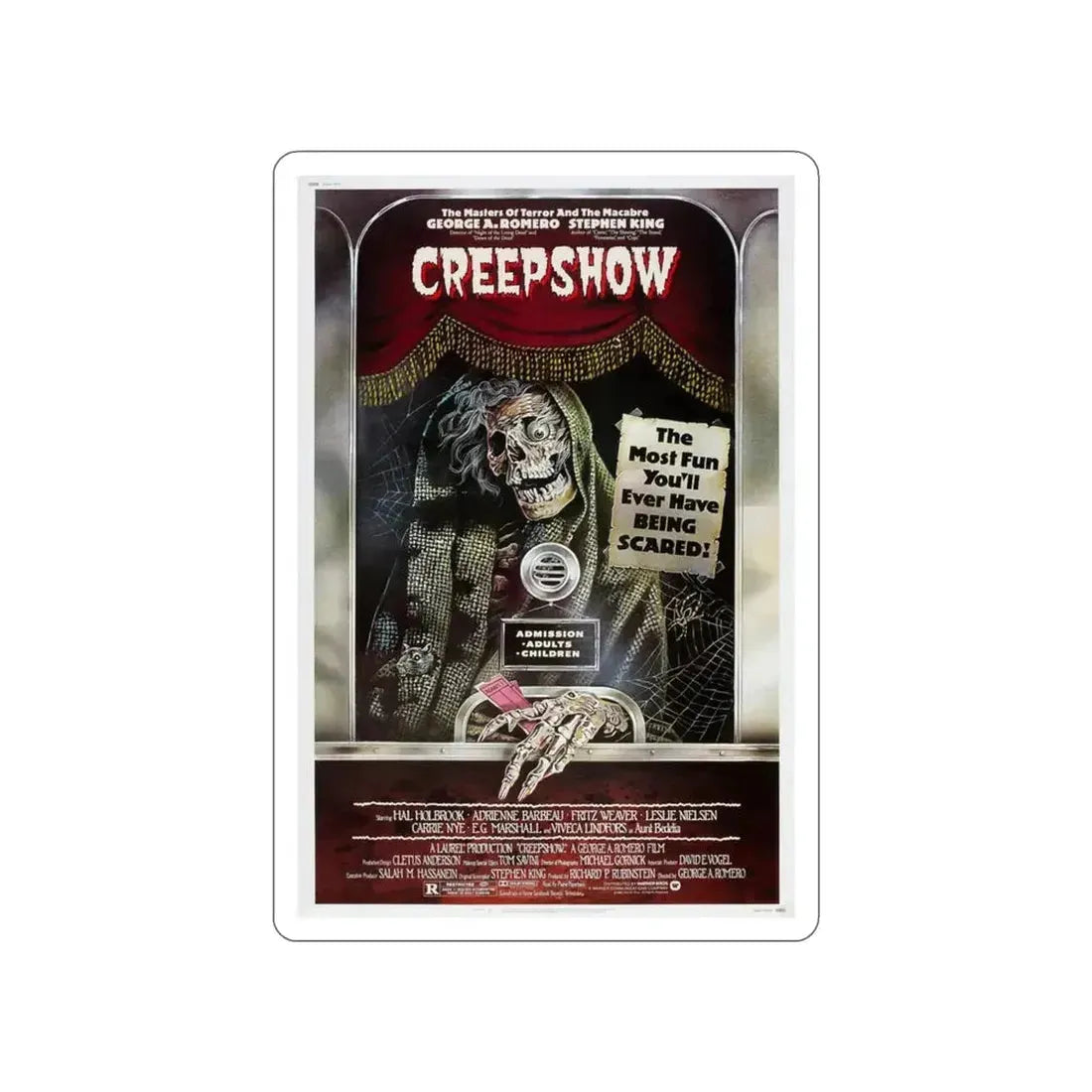 CREEPSHOW 1982 Movie Poster STICKER Vinyl Die-Cut Decal - The Sticker Space