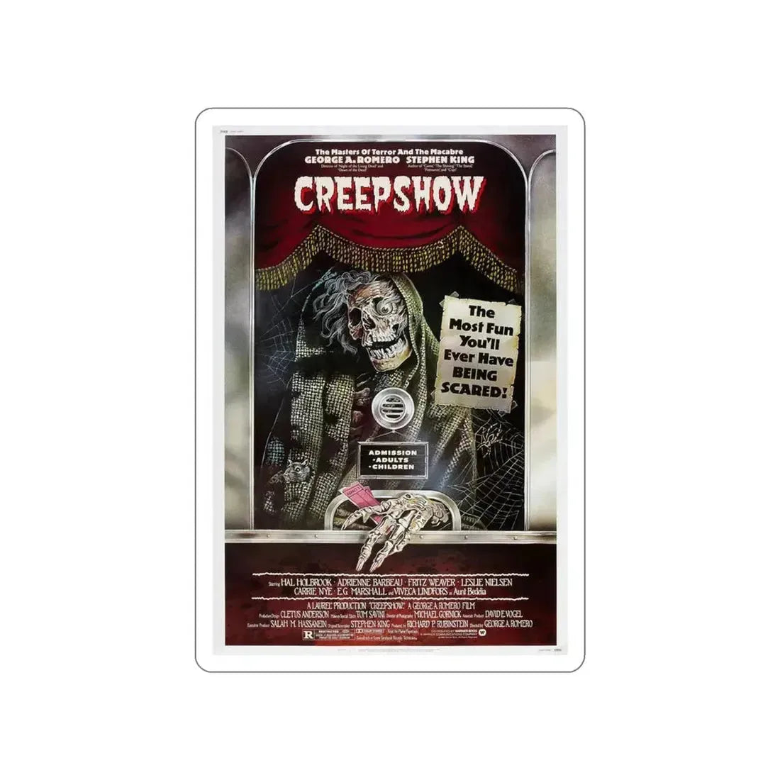 CREEPSHOW 1982 Movie Poster STICKER Vinyl Die-Cut Decal - The Sticker Space