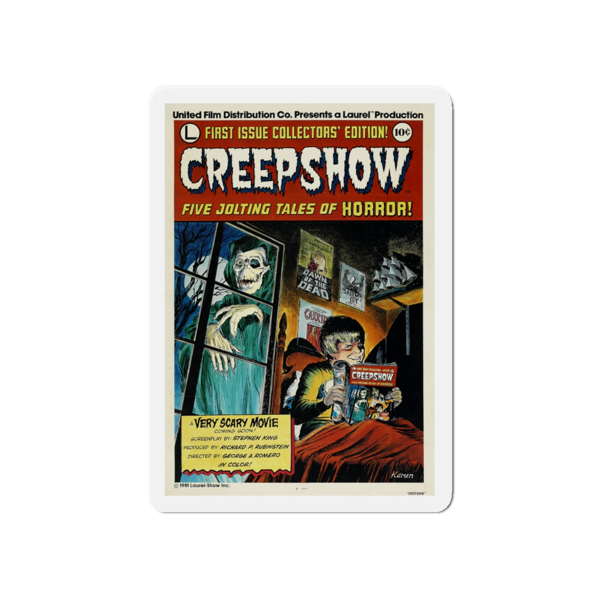 CREEPSHOW (2) 1982 Movie Poster - Die-Cut Magnet-5" x 5"-The Sticker Space