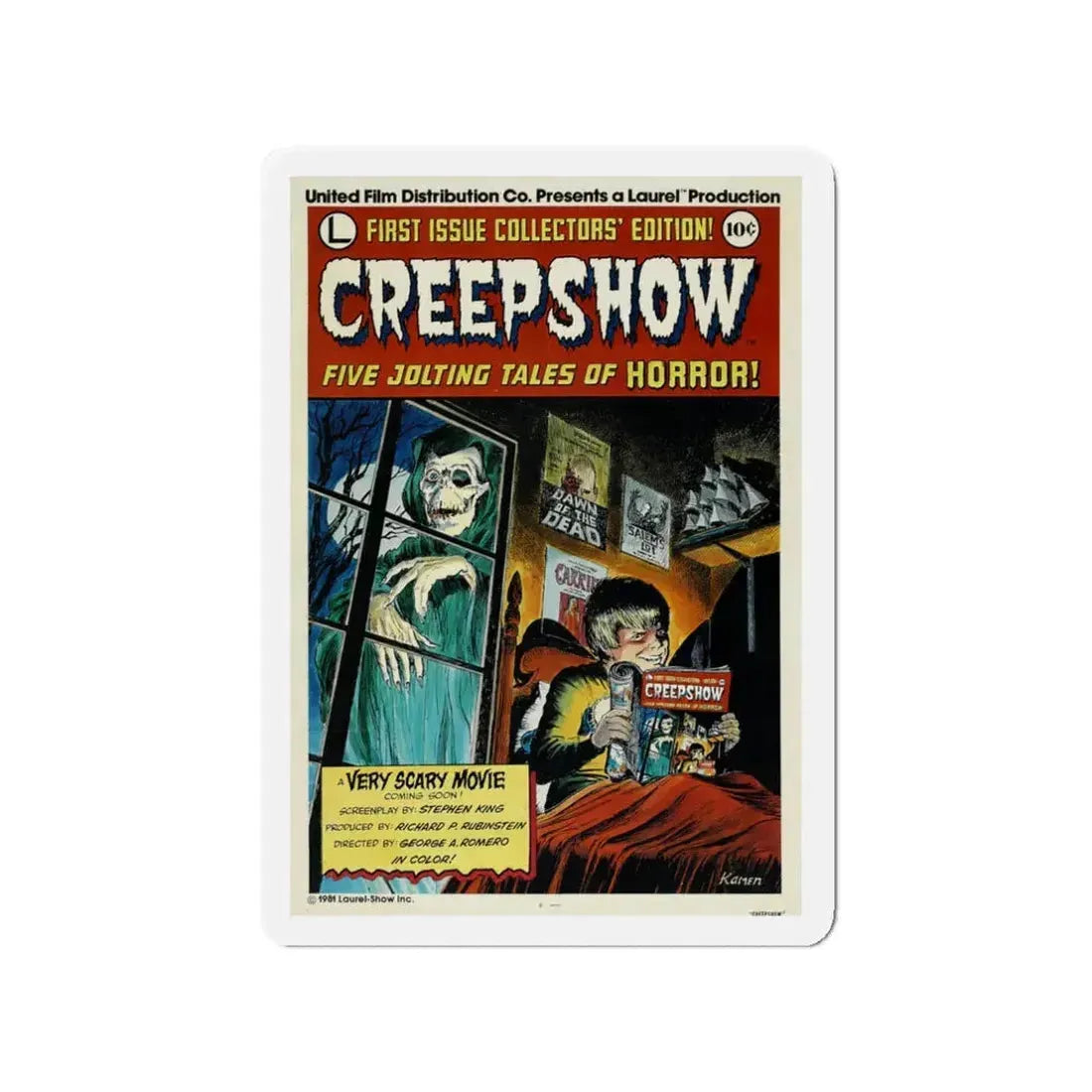 CREEPSHOW (2) 1982 Movie Poster - Refrigerator Magnet 3 Inch - The Sticker Space