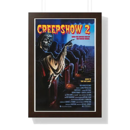 CREEPSHOW 2 1987 - Framed Movie Poster 16″ x 24″ Walnut - The Sticker Space