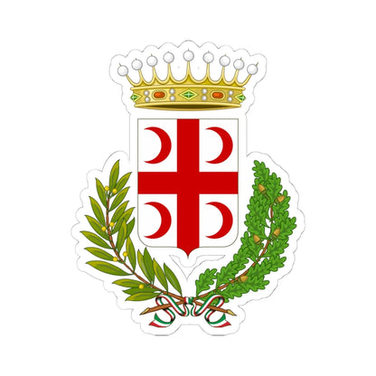 Crescentino-Stemma (Italy) (Coat of Arms) STICKER Vinyl Kiss-Cut Decal 6 Inch White - The Sticker Space