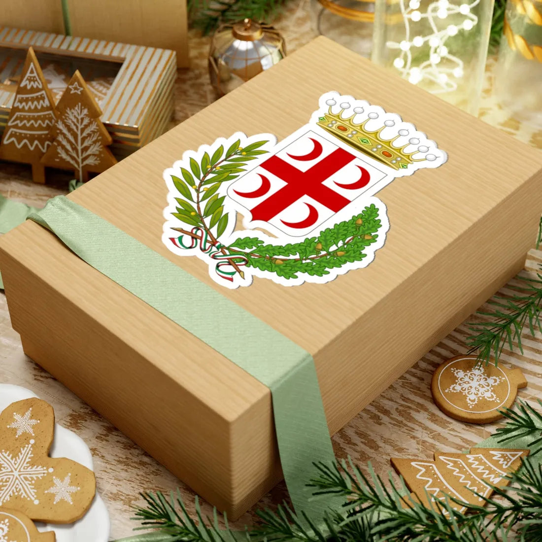 Crescentino-Stemma (Italy) (Coat of Arms) STICKER Vinyl Kiss-Cut Decal - The Sticker Space