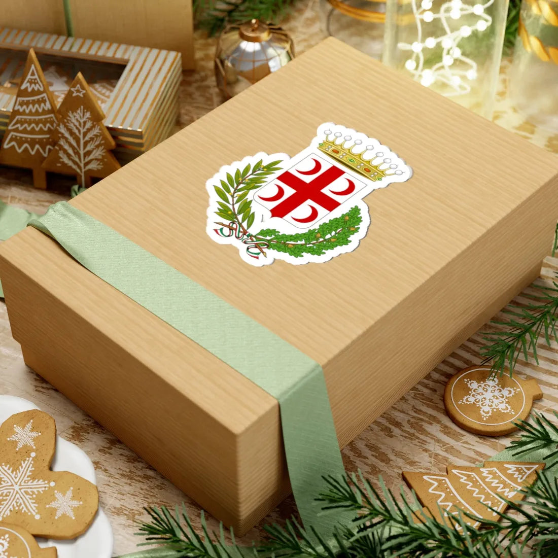 Crescentino-Stemma (Italy) (Coat of Arms) STICKER Vinyl Kiss-Cut Decal - The Sticker Space