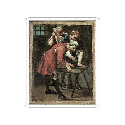 CRESPI, Giuseppe Maria - Dice Players (Artwork) STICKER Vinyl Die-Cut Decal - The Sticker Space