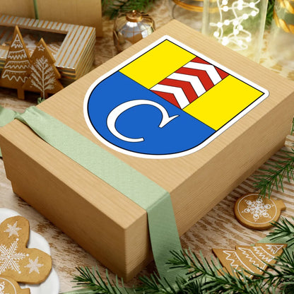 Cressier NE-blazon (Switzerland) (Coat of Arms) STICKER Vinyl Kiss-Cut Decal - The Sticker Space