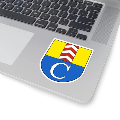 Cressier NE-blazon (Switzerland) (Coat of Arms) STICKER Vinyl Kiss-Cut Decal - The Sticker Space
