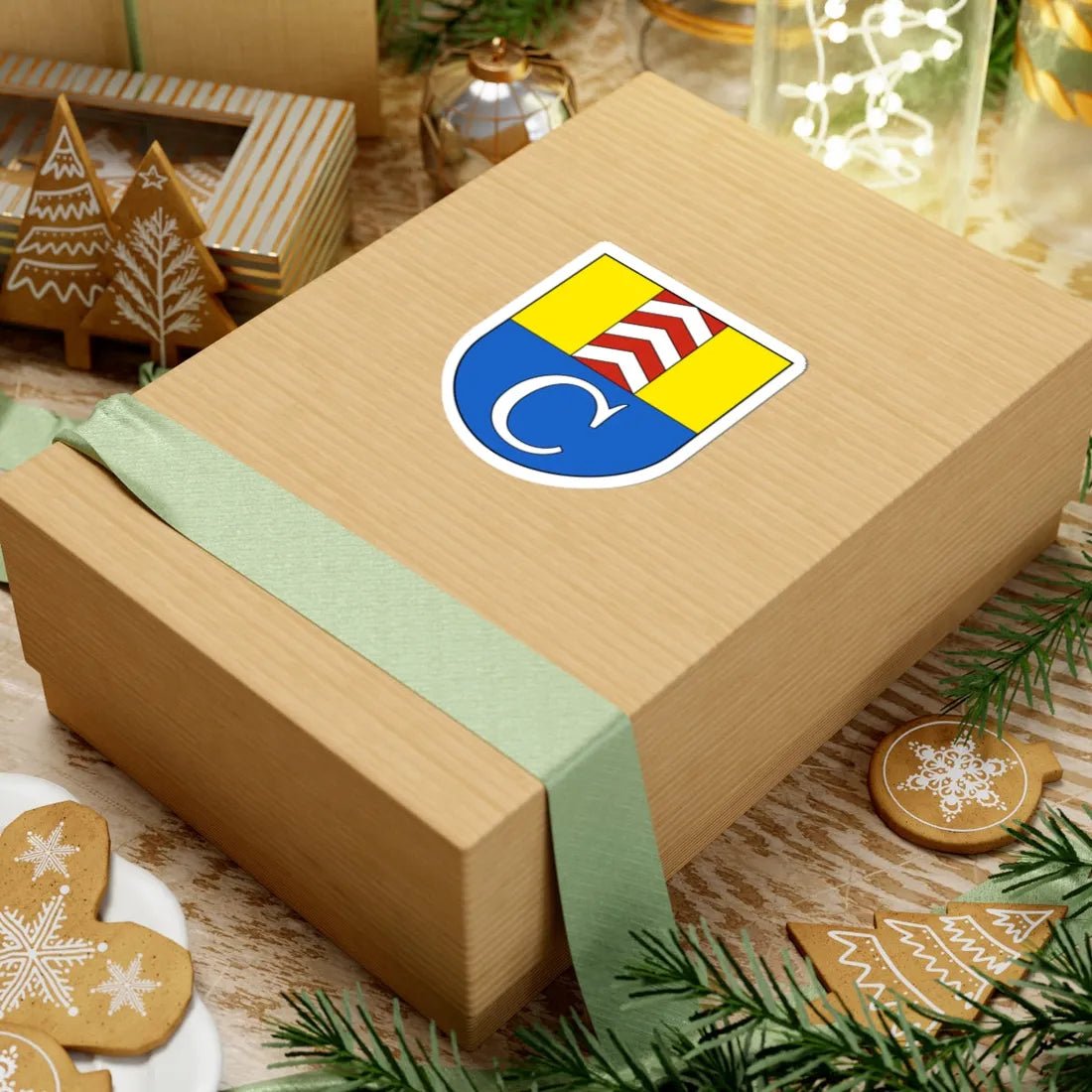 Cressier NE-blazon (Switzerland) (Coat of Arms) STICKER Vinyl Kiss-Cut Decal - The Sticker Space